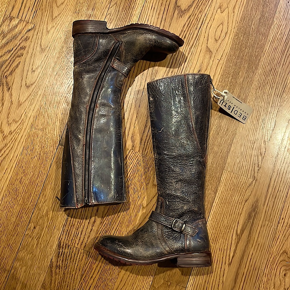 Bed Stu Glaye distressed riding boots cobbler series NEW IN BOX